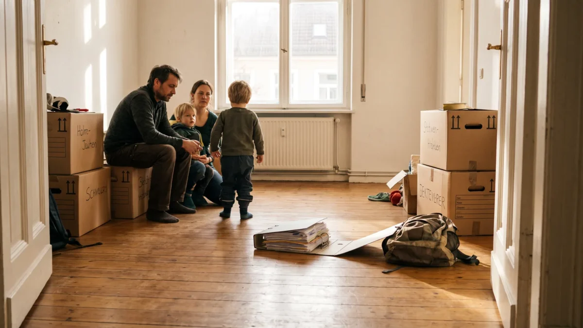 Umzug über das Jobcenter mit Behördenunterlagen