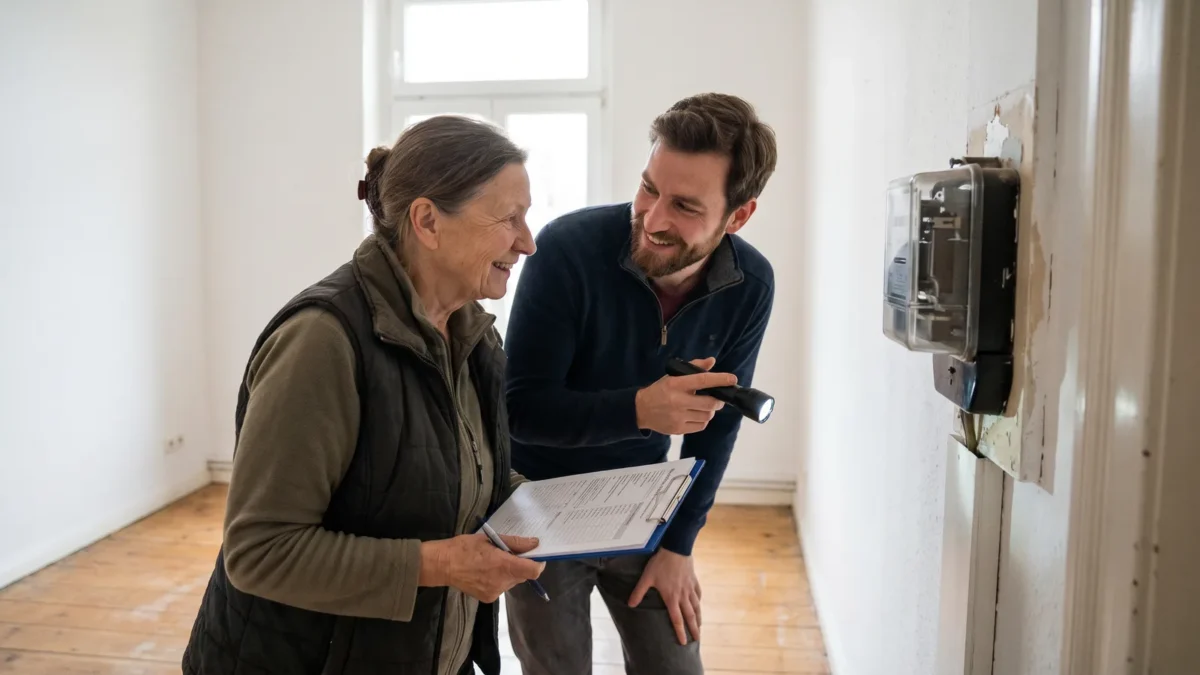 Wohnungsübergabeprotokoll mit Zählerstand